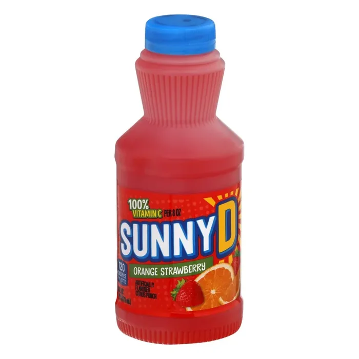 Sunny D Orange Strawberry Juice 16 oz