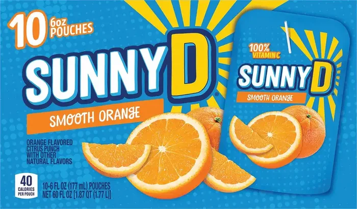 Sunny D Smooth Orange Citrus Punch – 10 ct