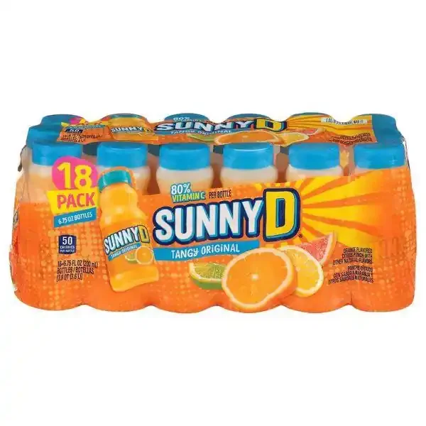 Sunny D Tangy Original 18 Pack 6.75oz Bottles