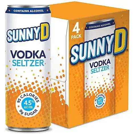 Sunny D Vodka Seltzer 4 Count – 12 Fl. Oz.