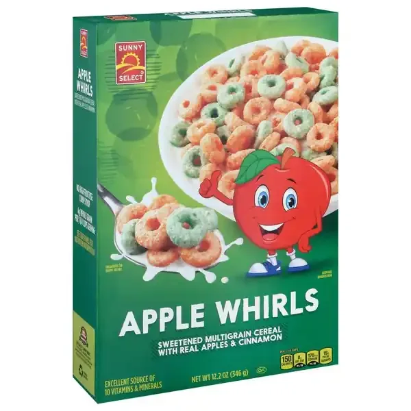 Sunny Select Apple Whirls Cereal 12.2 oz