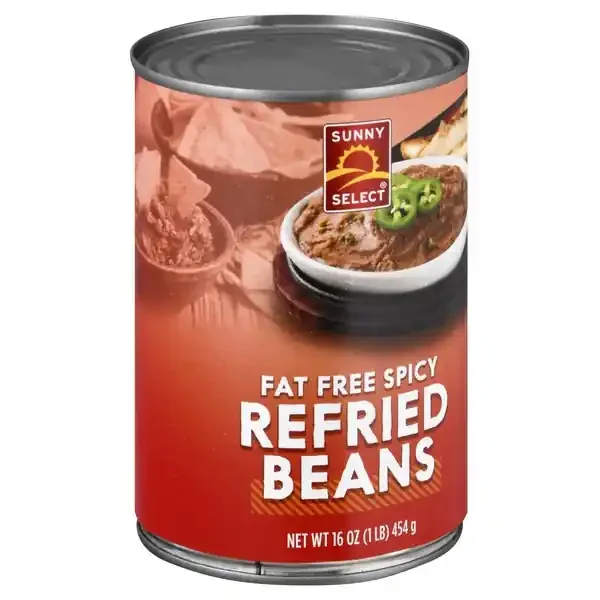 Sunny Select Fat Free Spicy Refried Beans 16 oz