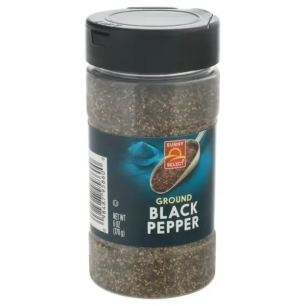 Sunny Select Ground Black Pepper 6 oz