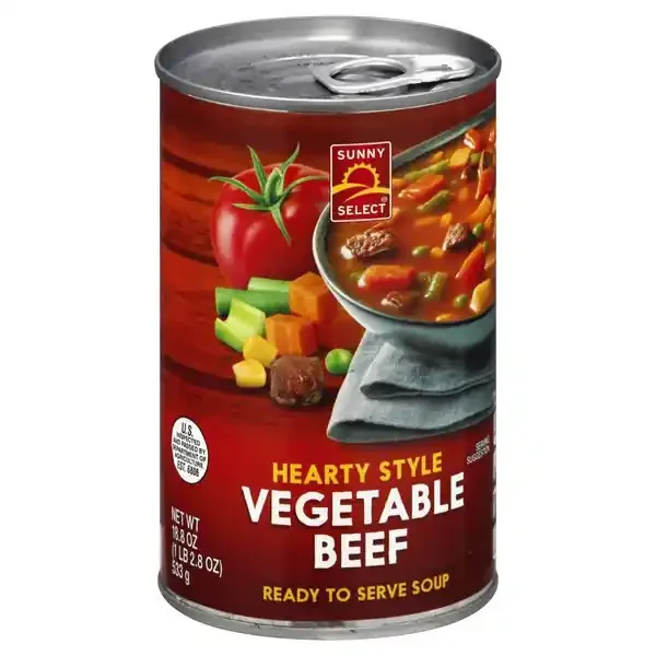 Sunny Select Hearty Style Vegetable Beef Soup 18.8 oz