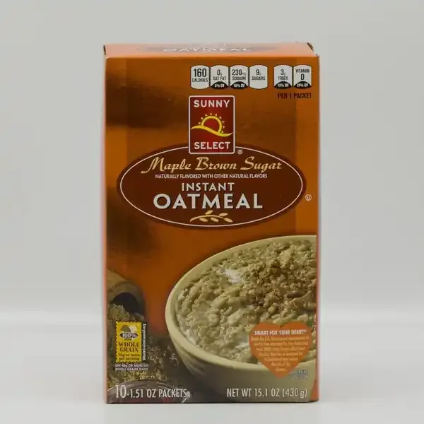 Sunny Select, Maple & Brown Sugar Instant Oatmeal