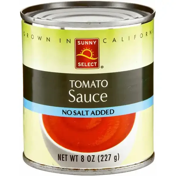 Sunny Select No Salt Added Tomato Sauce 8 oz