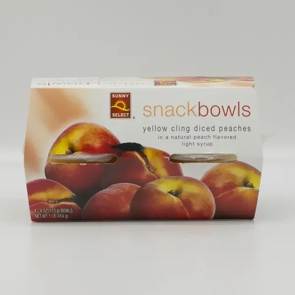 Sunny Select, Peach Fruit Snack Bowls