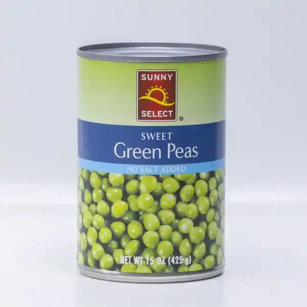 Sunny Select, Peas, No Salt – 15 oz