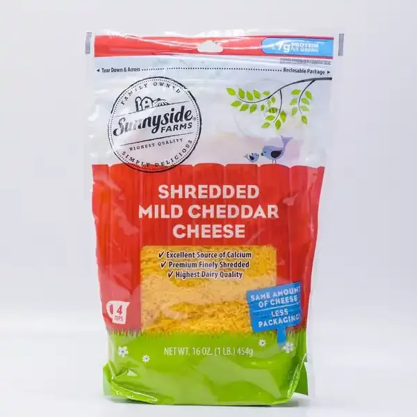 Sunnyside Farms, Mild Cheddar Shredded Cheese – 16 oz
