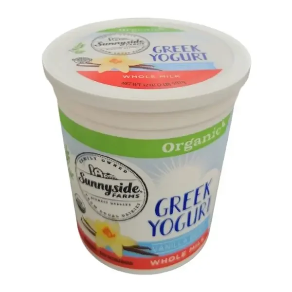 Sunnyside Farms, Organic Whole Milk Yogurt, Vanilla