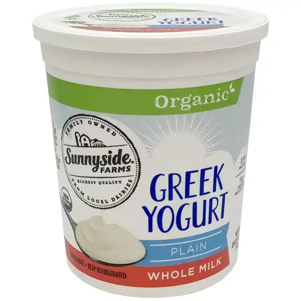 Sunnyside Farms, Organic Yogurt, Whole Milk, Plain