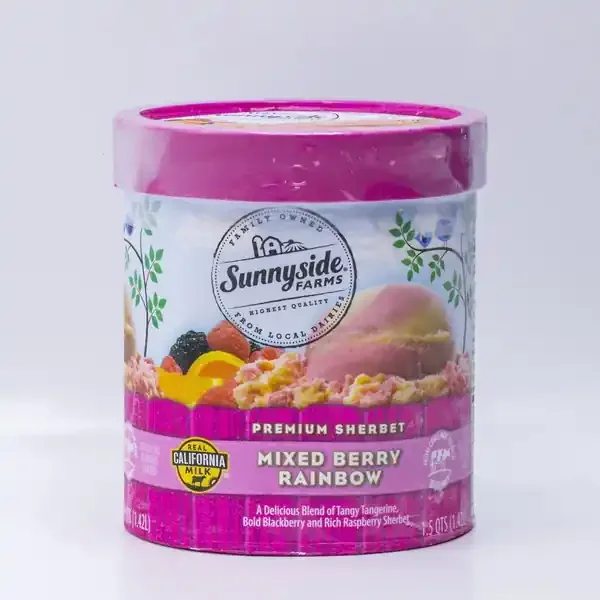 Sunnyside Farms Ssf Sherbet Mixed Berry Rainbow