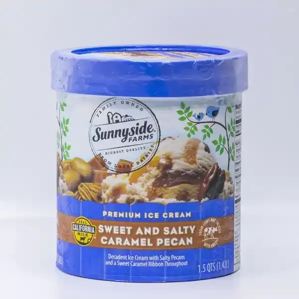 Sunnyside Farms, Sweet Salty Caramel Pecan Ice Cream