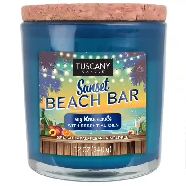 Sunset Beach Bar Candle 12Oz