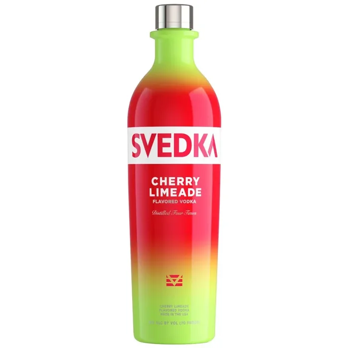 SVEDKA Cherry Limeade Flavored Vodka, 1 L Bottle, 70 Proof
