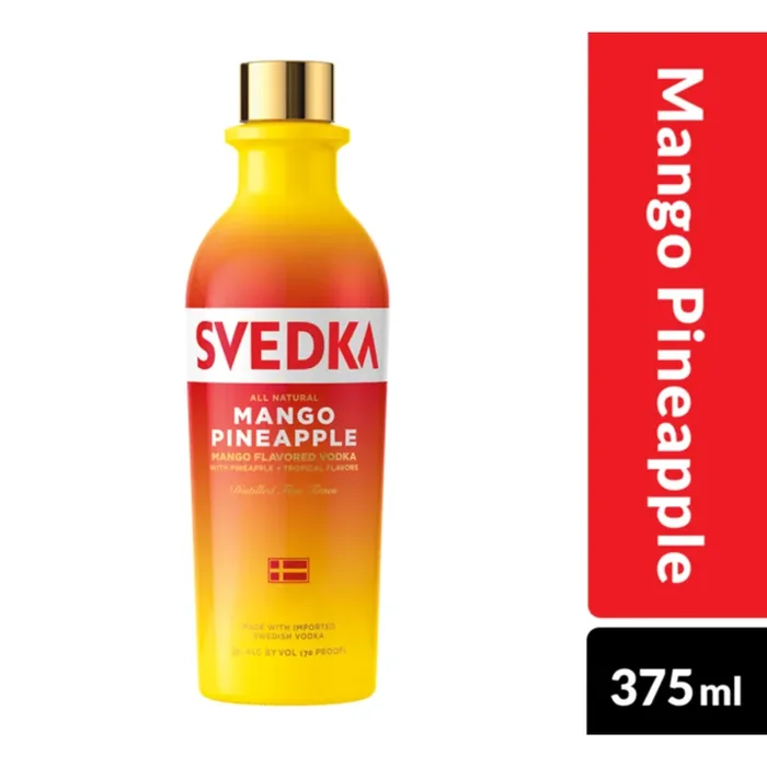 SVEDKA Mango Pineapple Flavored Vodka – 375ml Bottle