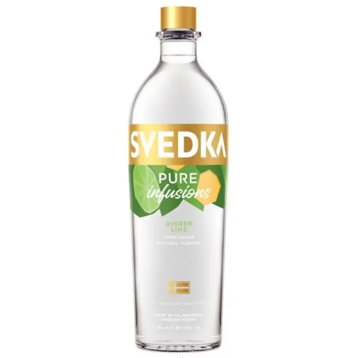 SVEDKA Pure Infusions Ginger Lime Flavored Vodka – 750ml Bottle
