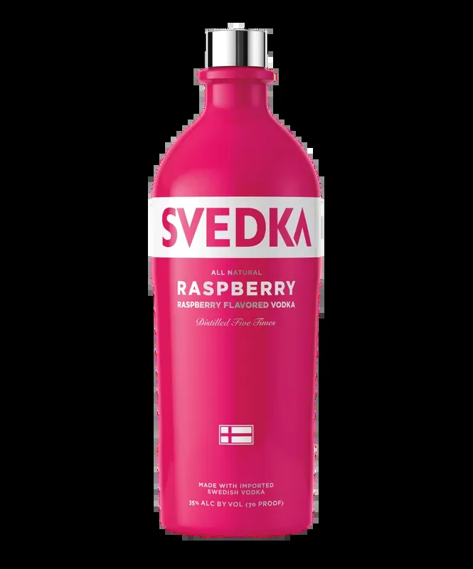 SVEDKA Raspberry Flavored Vodka, 1.75 L Bottle, 70 Proof