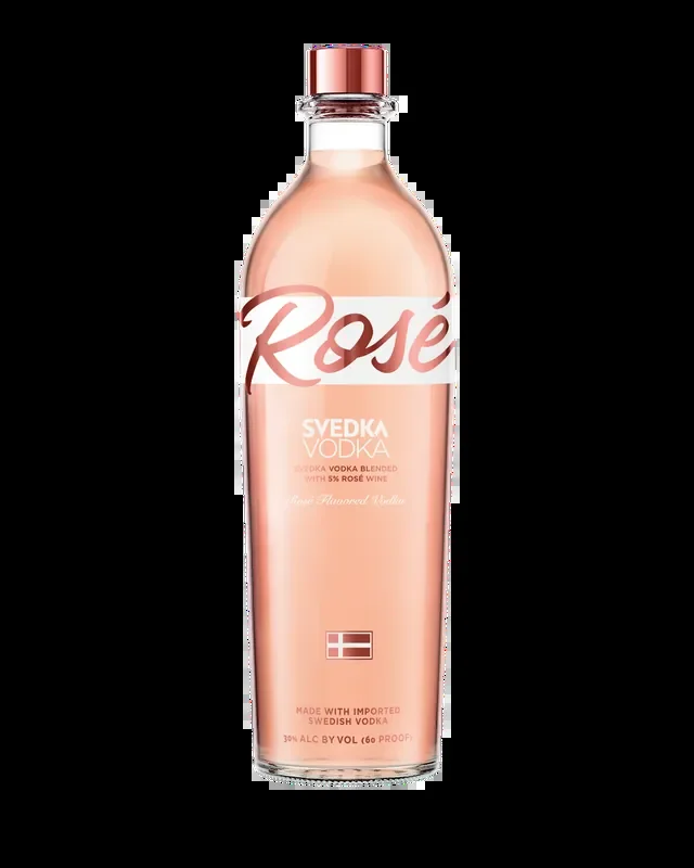 SVEDKA Rose Flavored Vodka, 1 L Bottle, 60 Proof