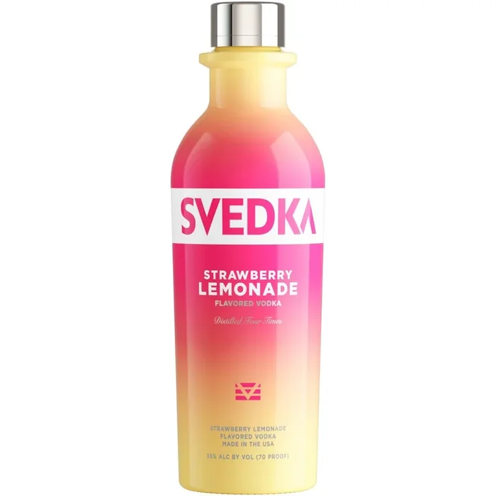 SVEDKA Strawberry Lemonade Flavored Vodka, 375 mL Bottle, 70 Proof