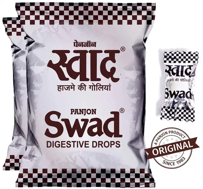 Swad Chocolate Candy Packs (Swad Original) 2 x 50 Toffees (Original, Pack of 2)