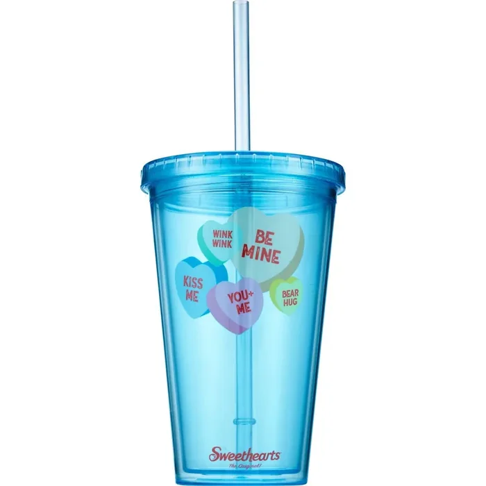 SWEETHEARTS 16Z Acrylic Tumbler Hearts