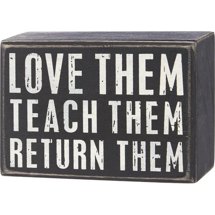 Teacher Box Sign