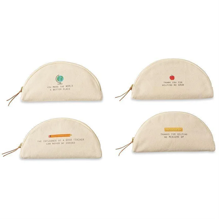 Teacher Canvas Pouches | Mud Pie