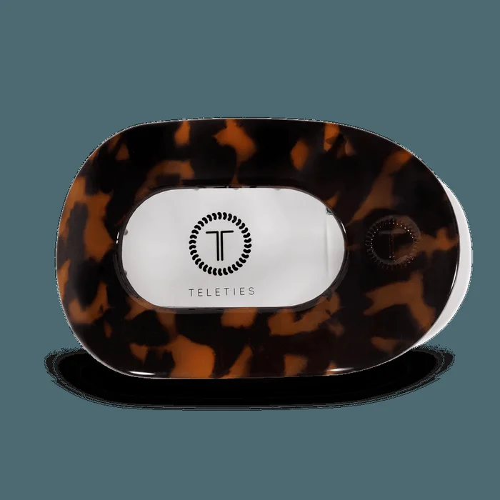 Teleties Flat Round Large Hair Clip – Tortoise