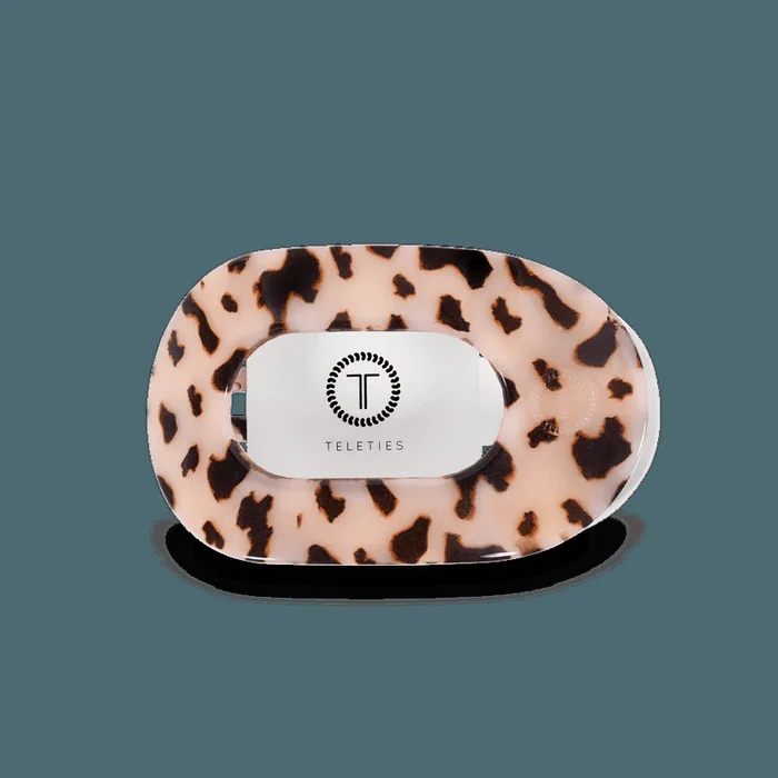 Teleties Flat Round Medium Hair Clip – Blonde Tortoise