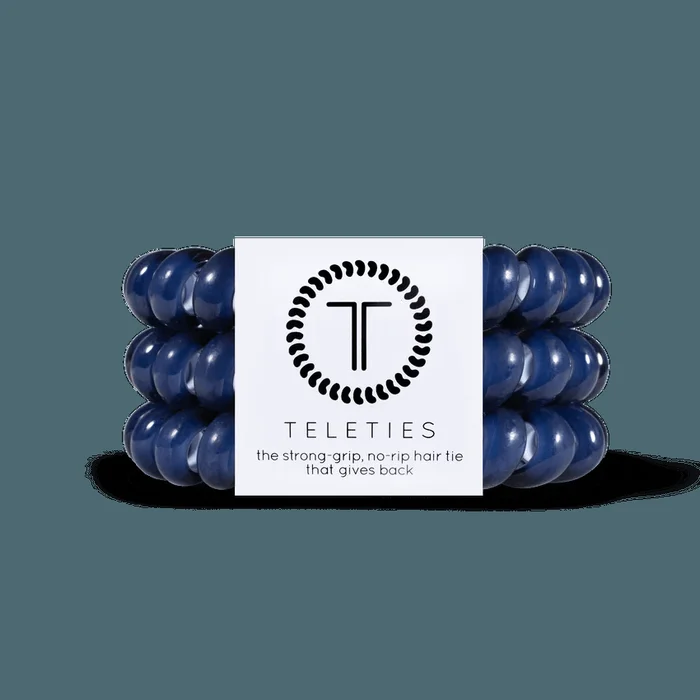 Teleties Large Hair Ties – Nantucket Navy