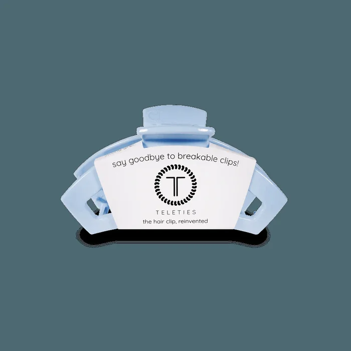 Teleties Open Tiny Hair Clip – Clear Skies