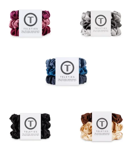 TELETIES Silk Scrunchies