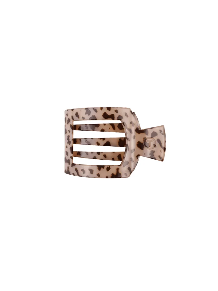 Teleties Small Flat Square Clip – Blonde Tortoise