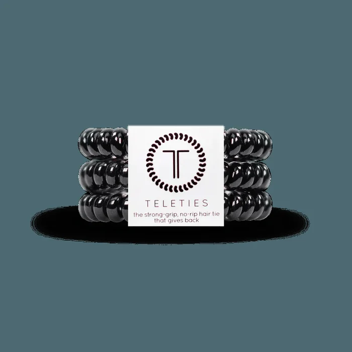 Teleties Small Hair Ties – Jet Black