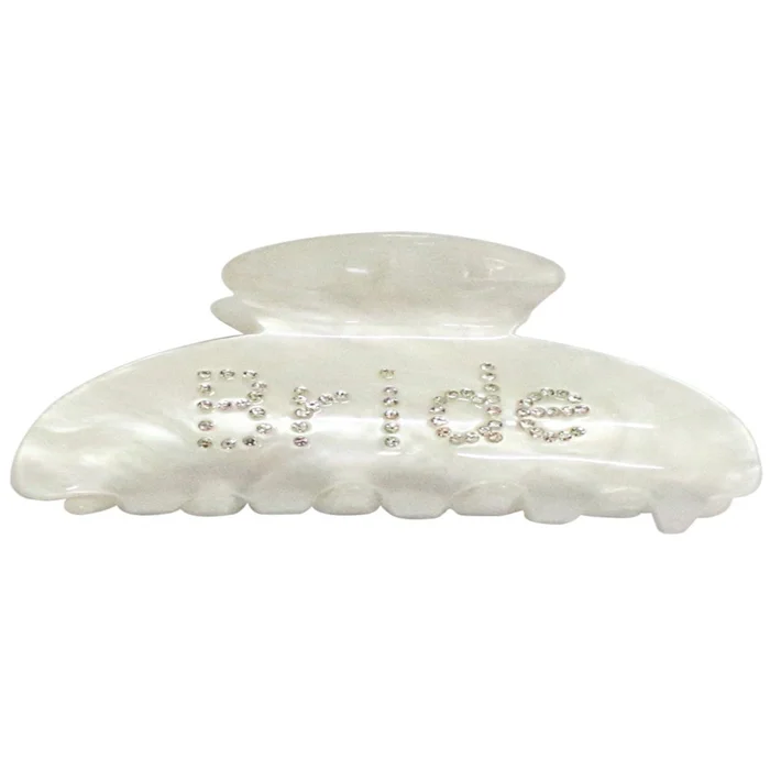 The Bride Claw Hair Clip – White