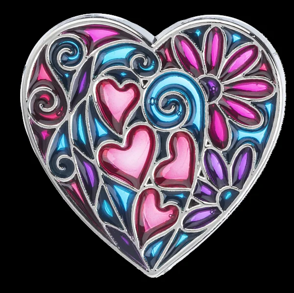 The Kaleidoscope Heart Charm