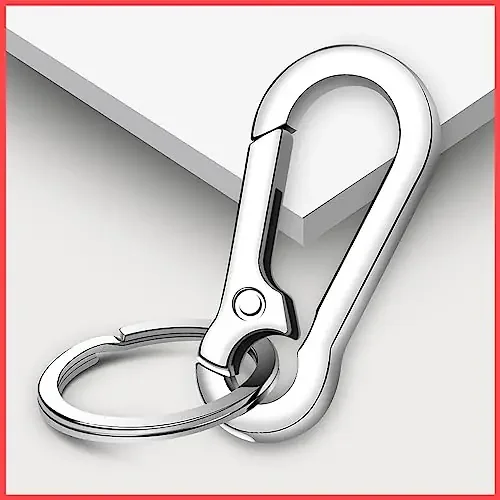 The Magic Makers 1 Pc Car Keyring & Keychain Ring Waist Hanging Metal Keychain Simple Holder Clip For Car Bike Office Home Keys