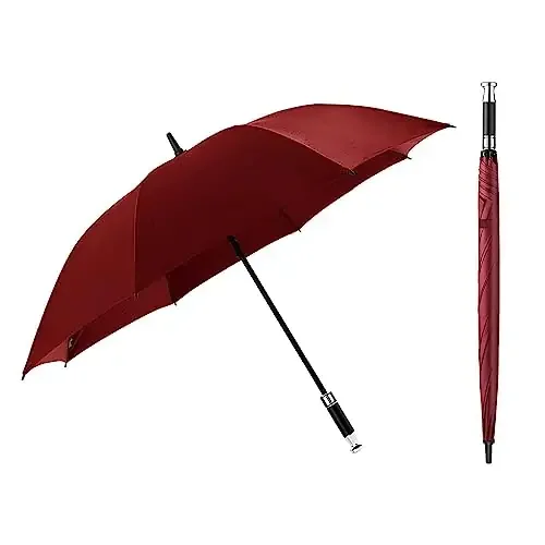 The Magic Makers Large Golf Umbrella Automatic Open Windproof Waterproof Sports Umbrellas Portable Uv Protection Rain Stick Umbrellas For Men Women