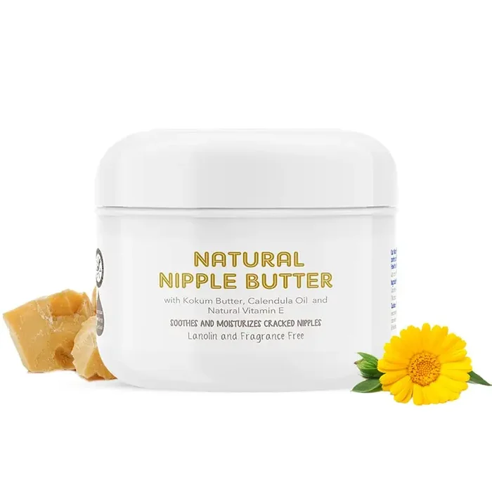 The Moms Co. Natural Nipple Butter Soothing & Moisturizing Nipple Cream for Sore Cracked NipplesI Nipple Cream for Breastfeeding with Kokum Butter & Calendula 25g
