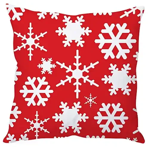the purple tree Polyester Blend Christmas Cushion Cover, Standard Size, Multicolour