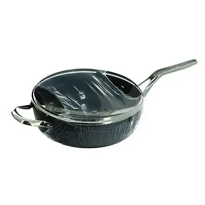 The Rock Deep Fry Pan With Glass Lid – 11″