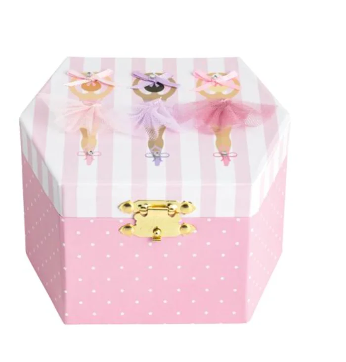 THREE BALLERINAS MUSICAL JEWELRY BOX
