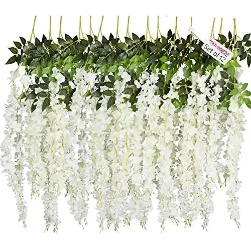 TIED RIBBONS Artifical Flowers Hanging Strings