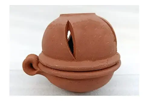 TILLAGE Terracotta Diyas Diya for Puja Decorative Diya Diya with Cover (Pack of 4)