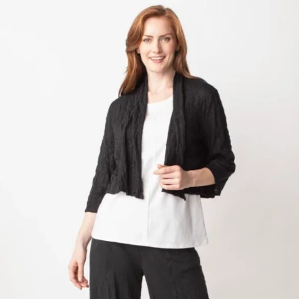 Tissue Crinkle Crop Jacket
