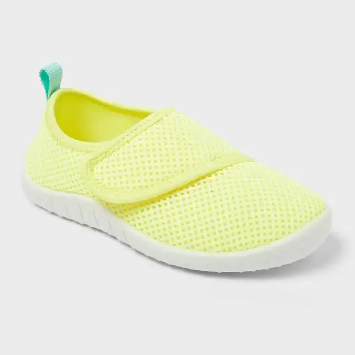 Toddler Hartley Water Shoes – Sun Squad™ Yellow 9-10 Breathable Upper, Adjustable Hook and Loop Strap, Textured Outsole