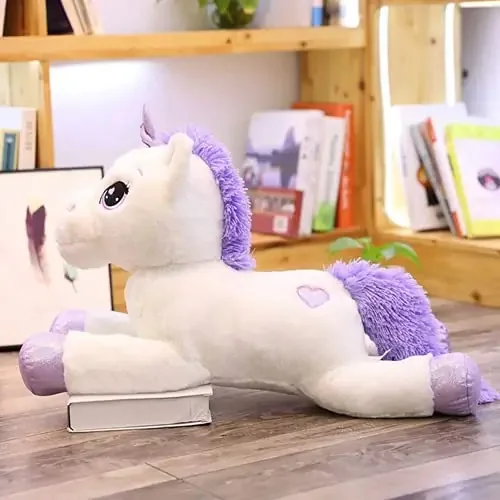 Toy Joy SOFT TOYS Unicorn Soft Toy Baby Toys Kids Toy Soft Toy Toy for Girl Birthday Gift for Girl/Boys Toy Gift for Girls Kids Toys for Boys/Girl Toys Gift Items (Unicorn White 75cm)