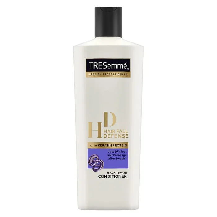 TRESemme Hair Fall Defence Conditioner 190 ml, With Keratin, Hair Fall Control and Longer, Stronger Hair -Deep Conditions Damaged Hair for Men & Women