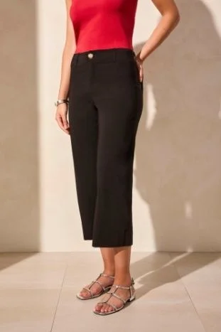 Tribal Flowy Twill Capri Pant-1774O-3875